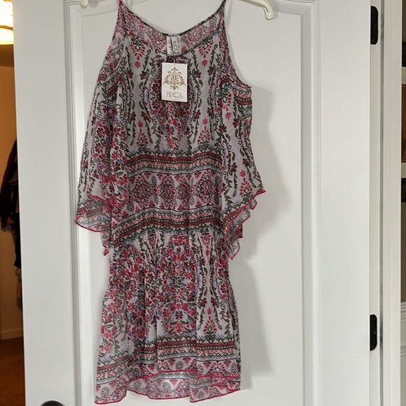 BECCA Floral Print Swim Set with Swim Cover - Picture 2 of 7